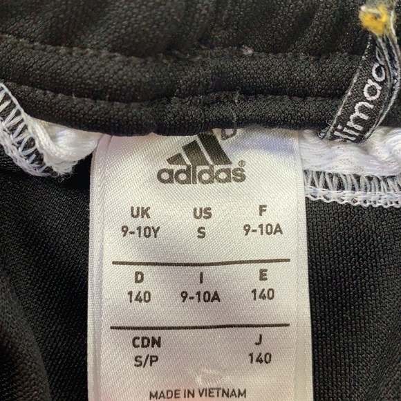 adidas; black trackpants; girls YOUTH small - Picture 4 of 4